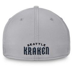 Seattle Kraken Fanatics Core Primary Logo Flex Hat - Gray | Fanatics discount