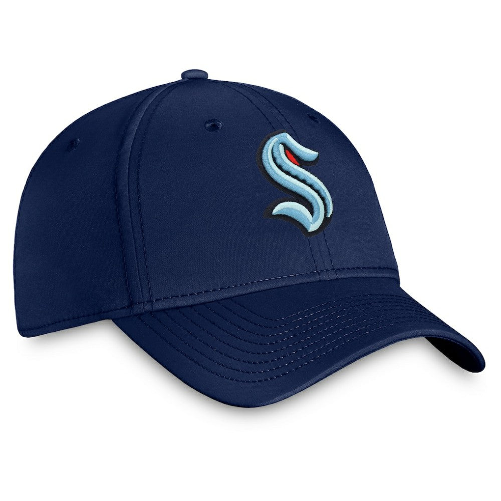 Seattle Kraken Fanatics Core Primary Logo Flex Hat - Navy | Fanatics sale