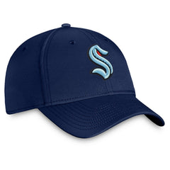 Seattle Kraken Fanatics Core Primary Logo Flex Hat - Navy | Fanatics sale