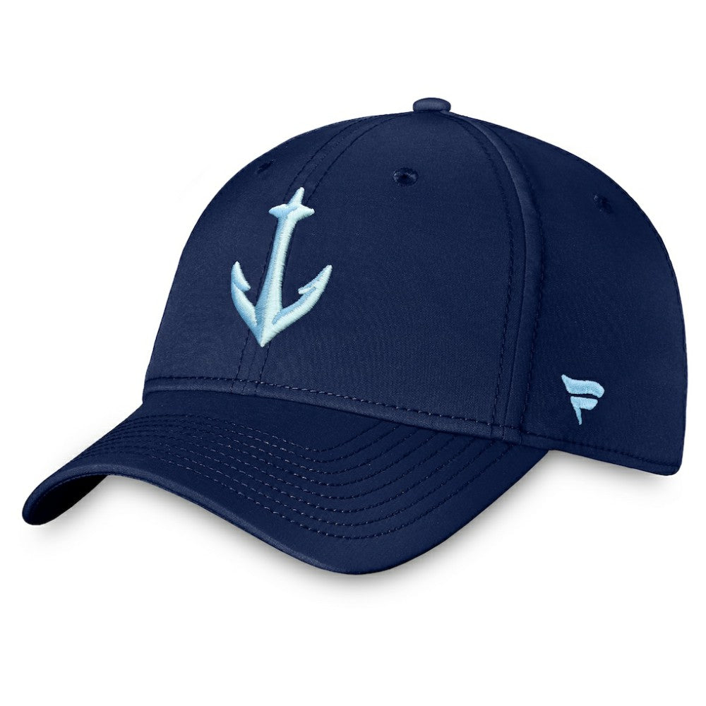 Seattle Kraken Fanatics Secondary Logo Flex Hat - Deep Sea Blue | Fanatics near me