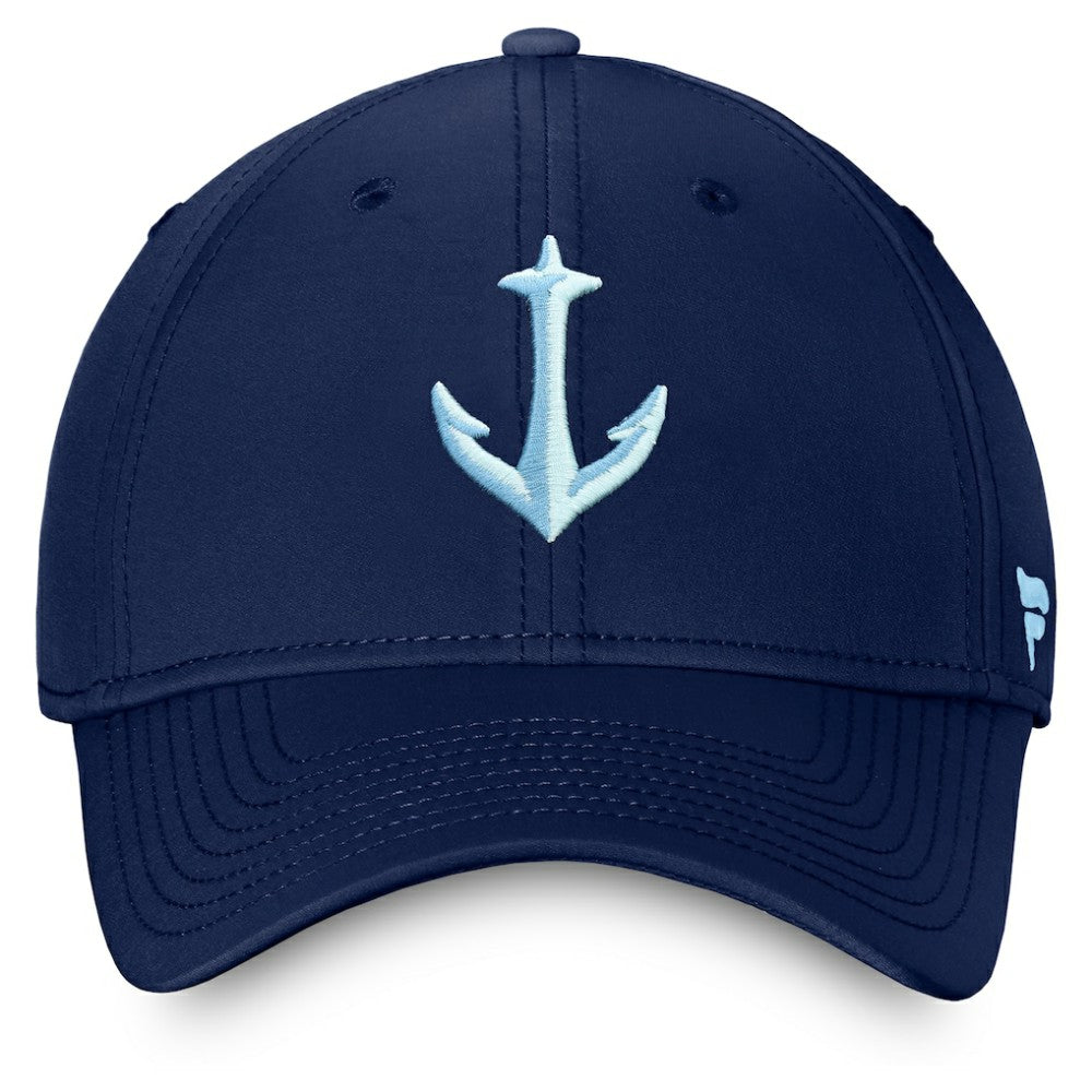 Seattle Kraken Fanatics Secondary Logo Flex Hat - Deep Sea Blue | Fanatics near me