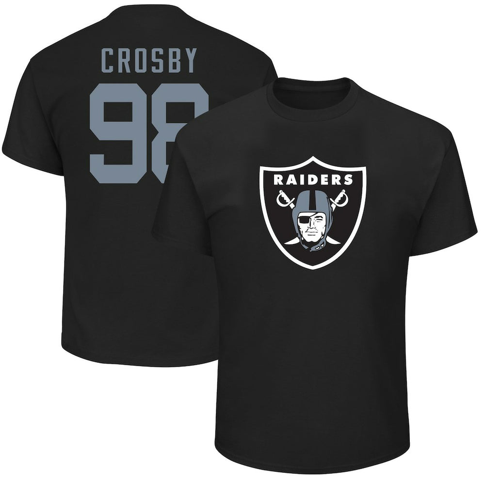 Maxx Crosby Las Vegas Raiders Big & Tall Player Name & Number T-Shirt - Black - Fanatics