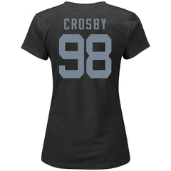 Maxx Crosby Las Vegas Raiders Women's Plus Size Name & Number V-Neck T-Shirt - Black - Fanatics