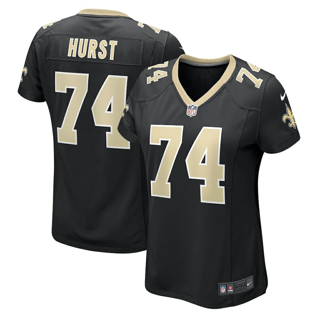 James Hurst New Orleans Saints Women's Game Jersey - Black - Nike