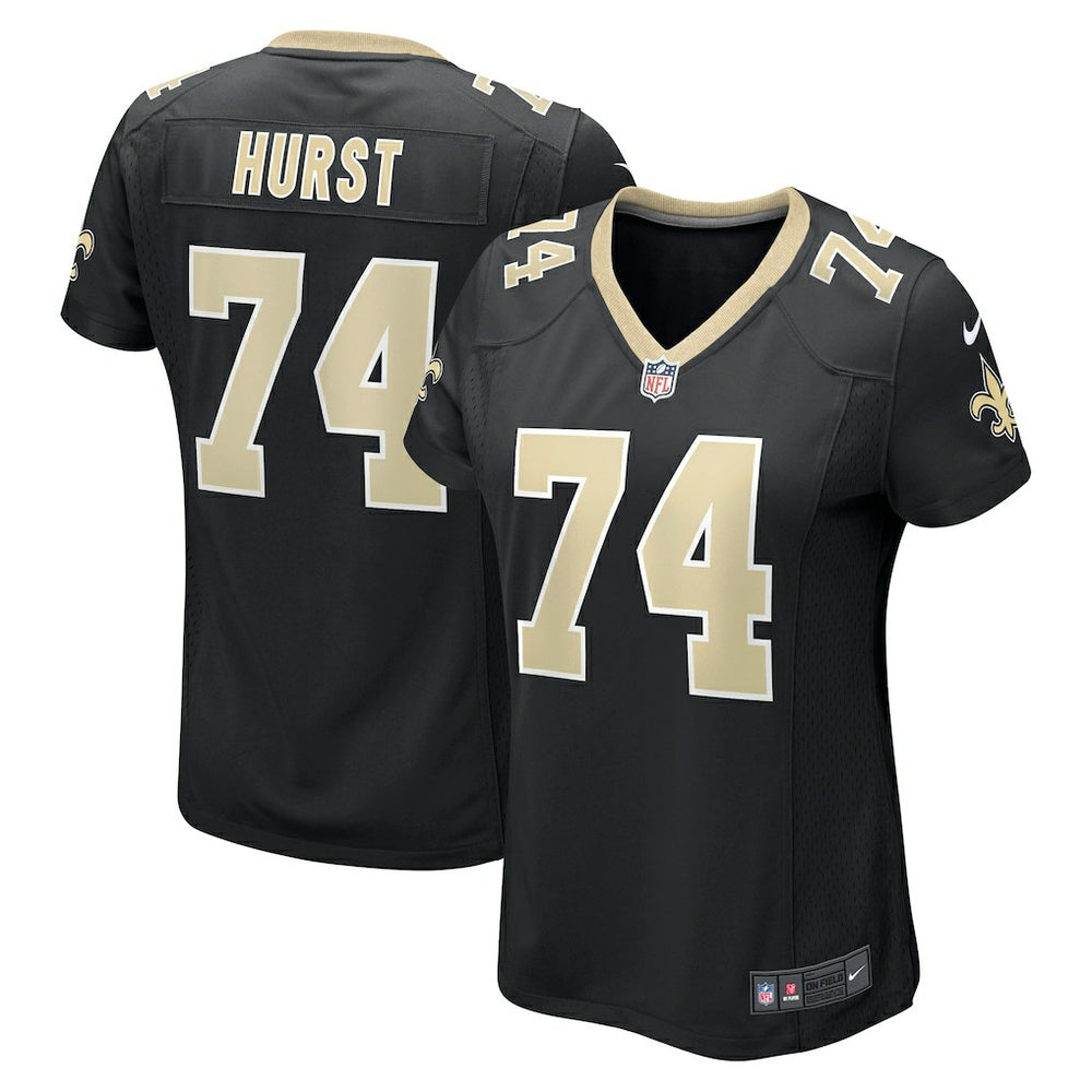 James Hurst New Orleans Saints Women's Game Jersey - Black - Nike