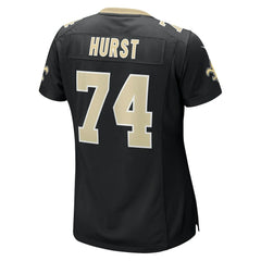 James Hurst New Orleans Saints Women's Game Jersey - Black - Nike