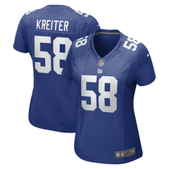 Casey Kreiter New York Giants Women's Game Jersey - Royal - Nike