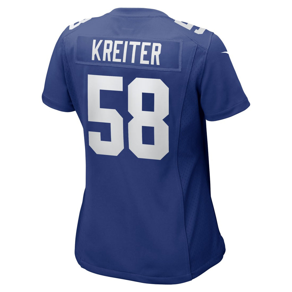 Casey Kreiter New York Giants Women's Game Jersey - Royal - Nike