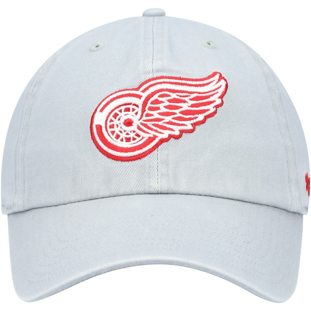 Detroit Red Wings '47 Team Clean Up Adjustable Hat - Gray | 47 brand Lifestyle