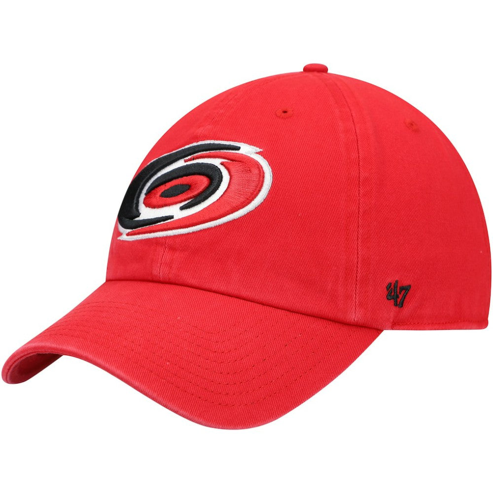 Carolina Hurricanes '47 Team Clean Up Adjustable Hat - Red | 47 brand Clearance