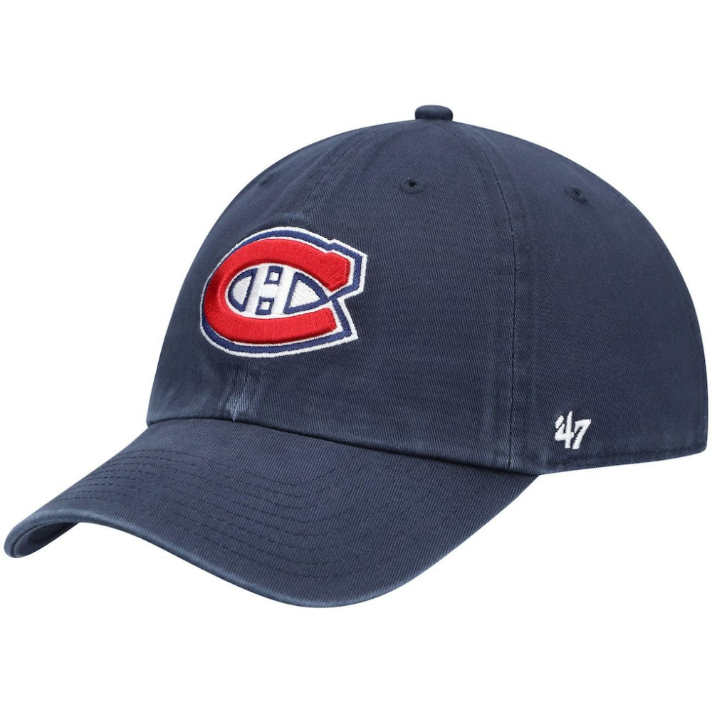 Montreal Canadiens '47 Team Clean Up Adjustable Hat - Navy | 47 brand Clearance