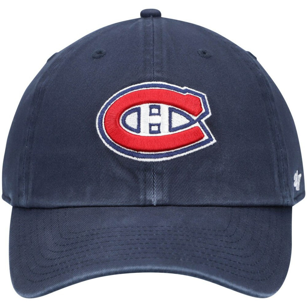 Montreal Canadiens '47 Team Clean Up Adjustable Hat - Navy | 47 brand Clearance