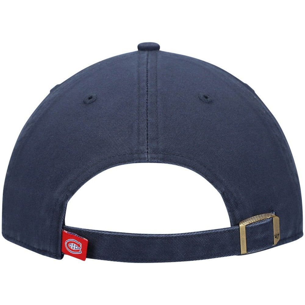 Montreal Canadiens '47 Team Clean Up Adjustable Hat - Navy | 47 brand Clearance