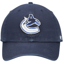 Vancouver Canucks '47 Team Clean Up Adjustable Hat - Navy | 47 brand Lifestyle