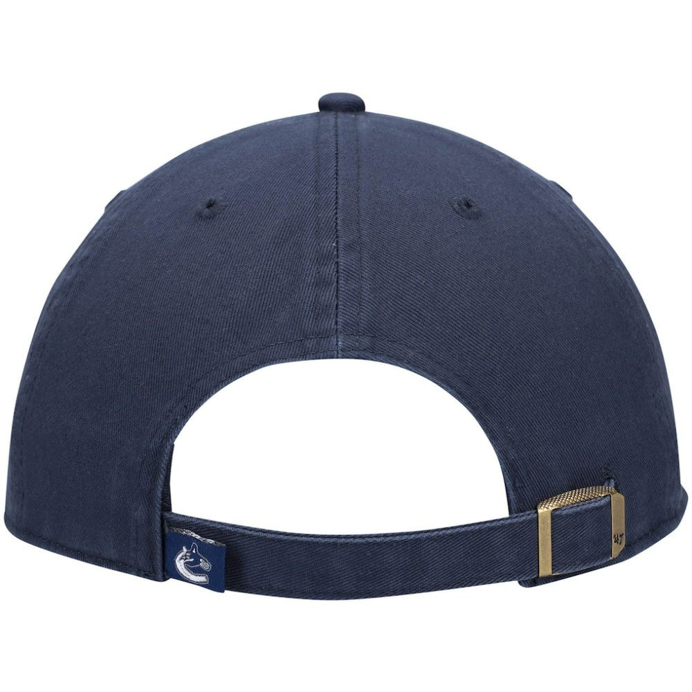 Vancouver Canucks '47 Team Clean Up Adjustable Hat - Navy | 47 brand Lifestyle