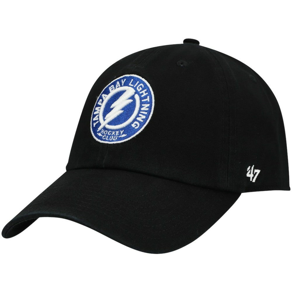 Tampa Bay Lightning '47 Team Clean Up Adjustable Hat - Black | 47 brand sale