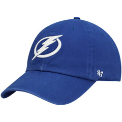 Tampa Bay Lightning '47 Team Clean Up Adjustable Hat - Blue | 47 brand Lifestyle