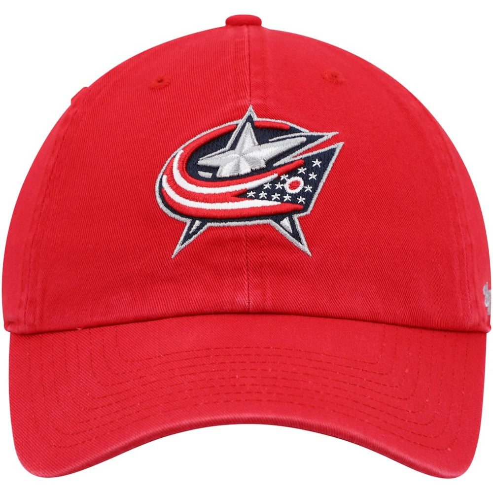 Columbus Blue Jackets '47 Team Clean Up Adjustable Hat - Red | 47 brand discount