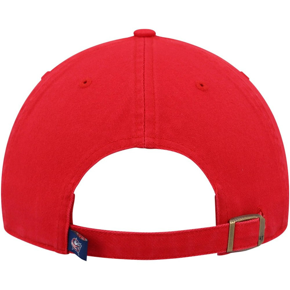 Columbus Blue Jackets '47 Team Clean Up Adjustable Hat - Red | 47 brand discount