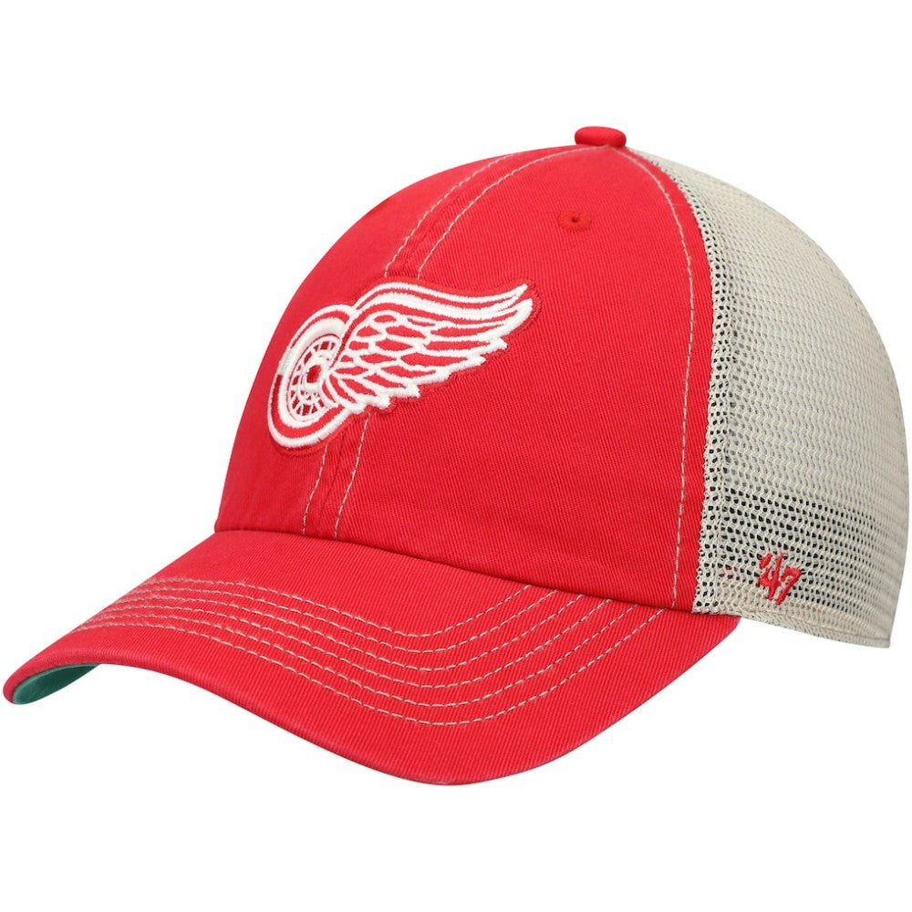 Detroit Red Wings '47 Trawler Clean Up Trucker Snapback Hat - Red | 47 brand online