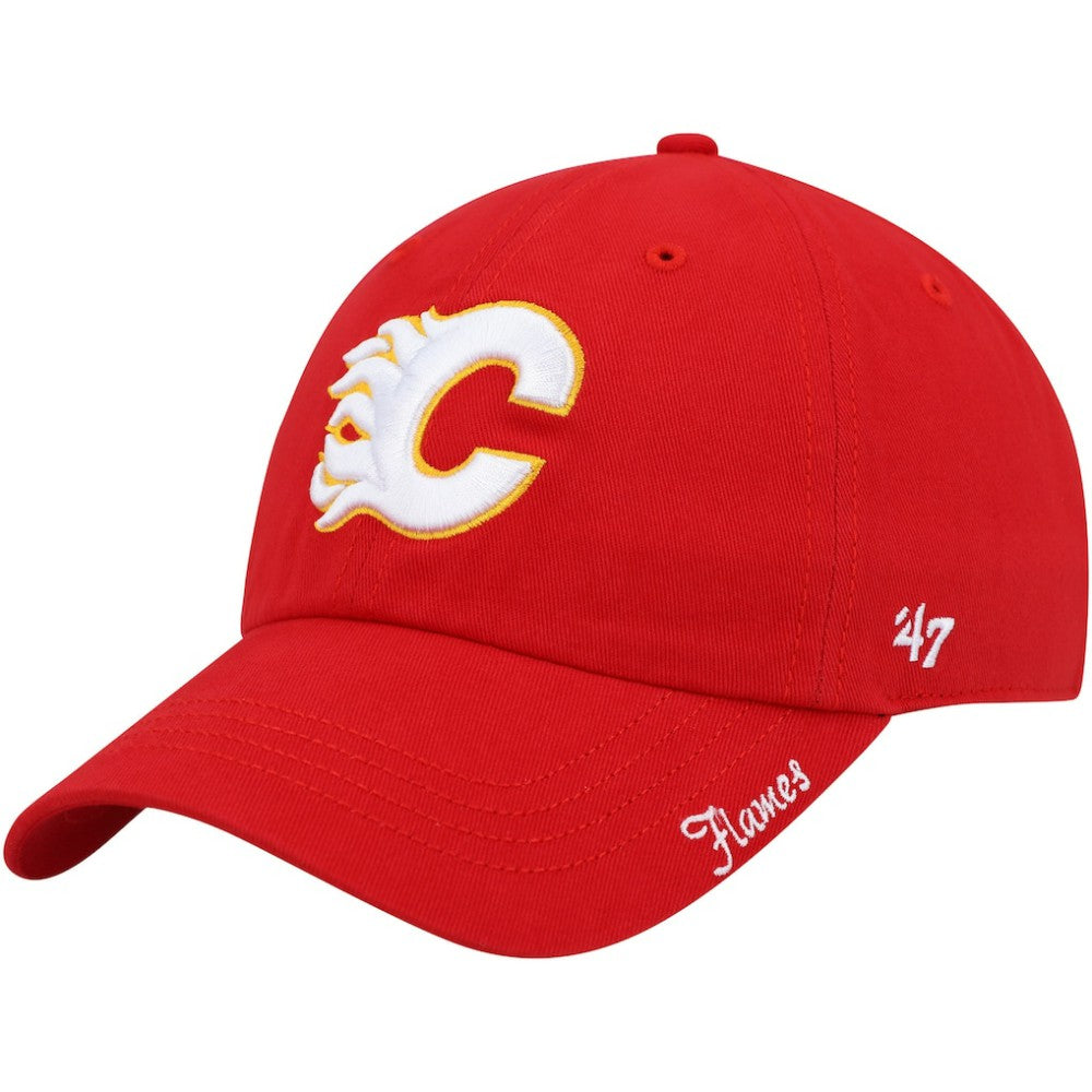 Calgary Flames '47 Women's Team Miata Clean Up Adjustable Hat - Red | 47 brand Lifestyle
