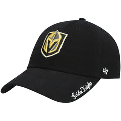 Vegas Golden Knights '47 Women's Team Miata Clean Up Adjustable Hat - Black | 47 brand Lifestyle