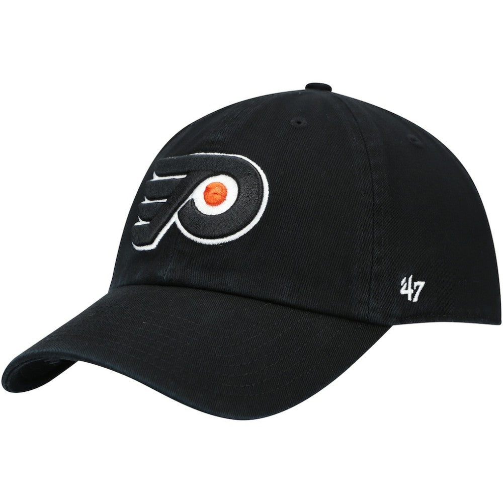 Philadelphia Flyers '47 Team Clean Up Adjustable Hat - Black | 47 brand near me