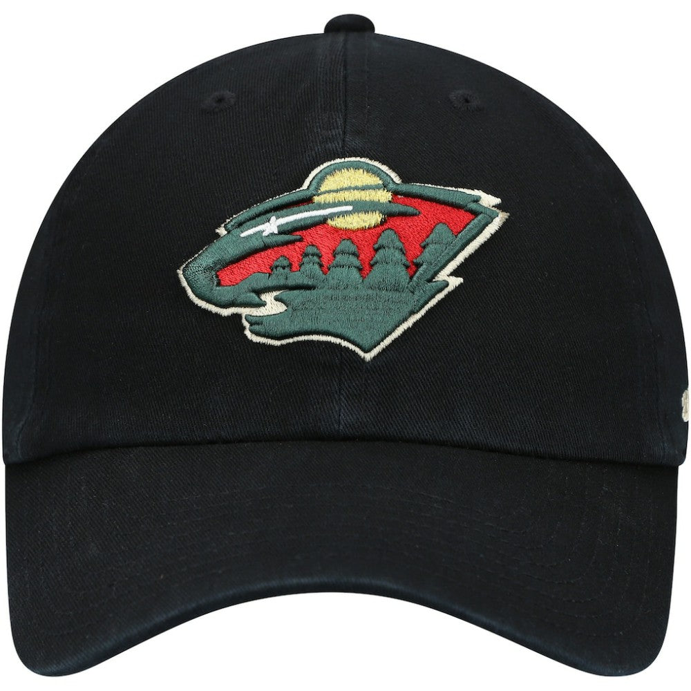 Minnesota Wild '47 Team Clean Up Adjustable Hat - Black | 47 brand near me