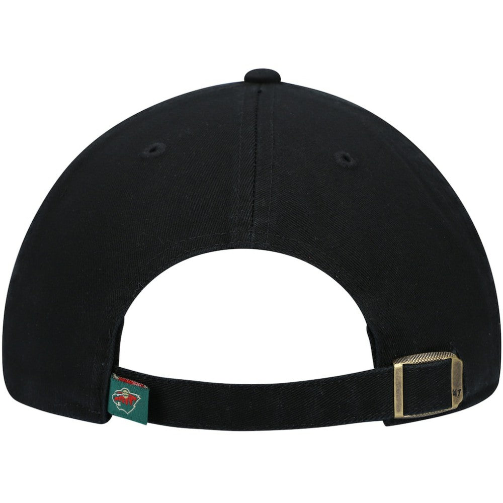 Minnesota Wild '47 Team Clean Up Adjustable Hat - Black | 47 brand near me
