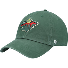 Minnesota Wild '47 Team Clean Up Adjustable Hat - Green | 47 brand Lifestyle