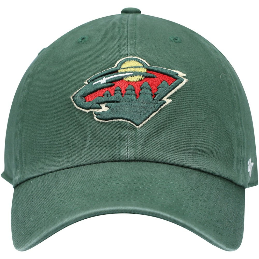 Minnesota Wild '47 Team Clean Up Adjustable Hat - Green | 47 brand Lifestyle