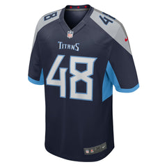 Beau Brinkley Tennessee Titans Game Jersey - Navy - Nike