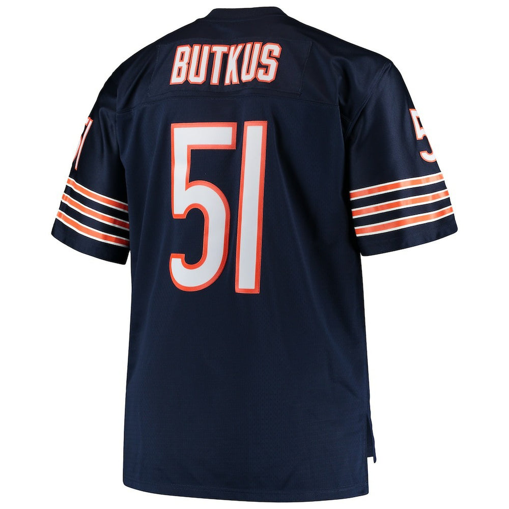 Dick Butkus Chicago Bears Big & Tall 1966 Retired Player Replica Jersey - Navy - Mitchell & Ness