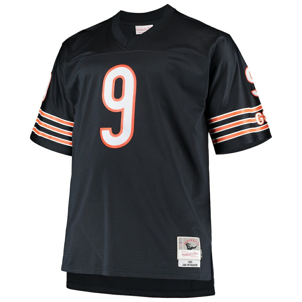 Jim McMahon Chicago Bears Big & Tall 1985 Retired Player Replica Jersey - Navy - Mitchell & Ness
