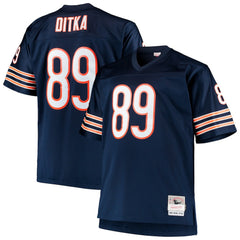 Mike Ditka Chicago Bears Big & Tall 1966 Retired Player Replica Jersey - Navy - Mitchell & Ness