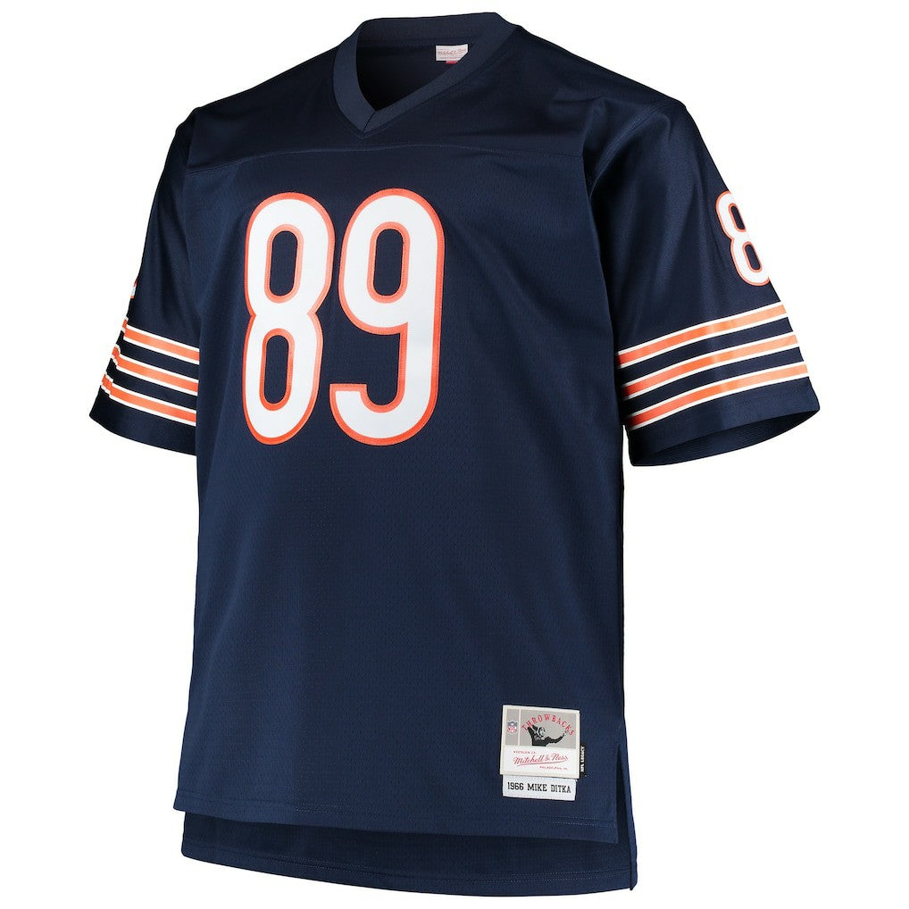 Mike Ditka Chicago Bears Big & Tall 1966 Retired Player Replica Jersey - Navy - Mitchell & Ness