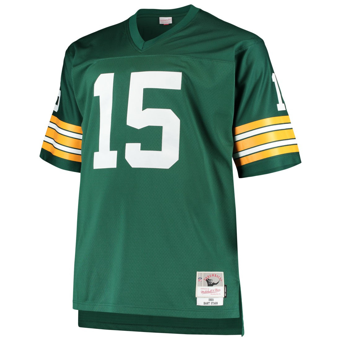 Bart Starr Green Bay Packers Big & Tall 1968 Retired Player Replica Jersey - Green - Mitchell & Ness