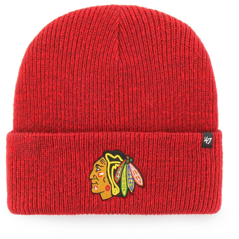 Chicago Blackhawks '47 Brain Freeze Cuffed Knit Hat - Red | 47 brand discount