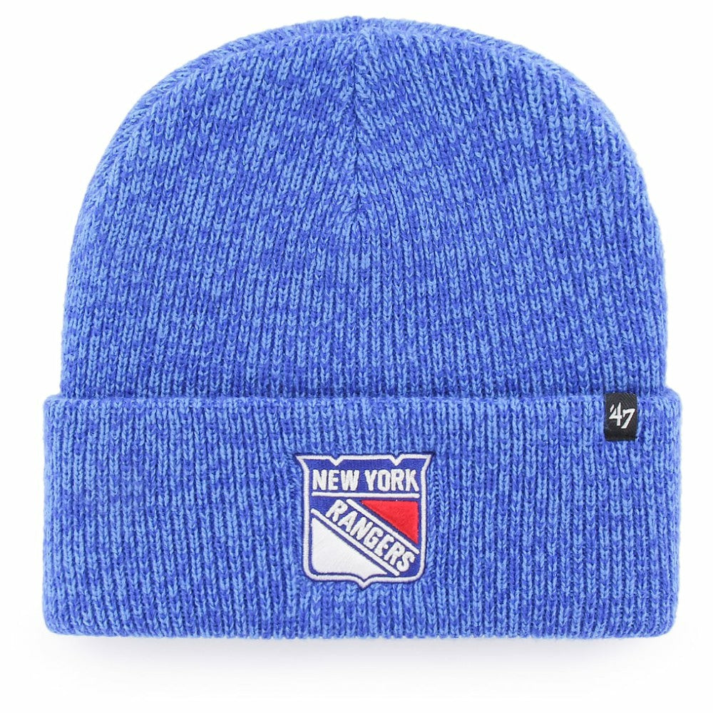 New York Rangers '47 Brain Freeze Cuffed Knit Hat - Blue | 47 brand on sale
