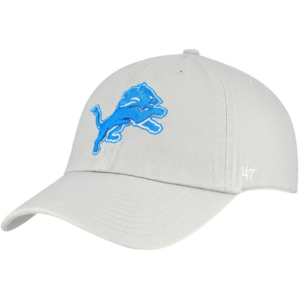 Detroit Lions '47 Clean Up Adjustable Hat - Gray - 47 brand