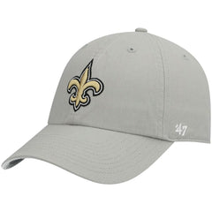 New Orleans Saints '47 Clean Up Adjustable Hat - Gray - 47 brand