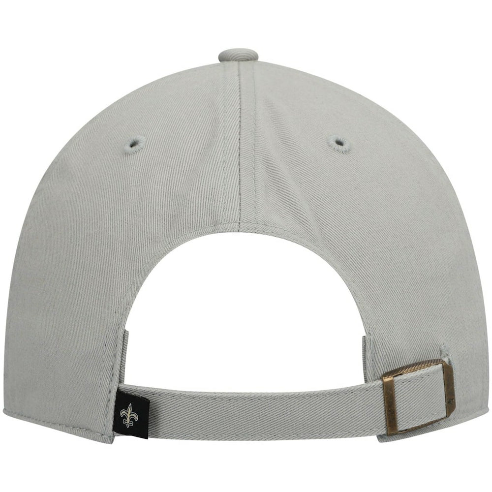 New Orleans Saints '47 Clean Up Adjustable Hat - Gray - 47 brand