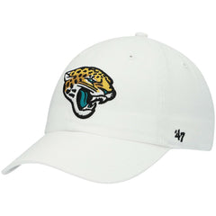 Jacksonville Jaguars '47 Logo Clean Up Adjustable Hat - White - 47 brand