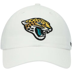 Jacksonville Jaguars '47 Logo Clean Up Adjustable Hat - White - 47 brand