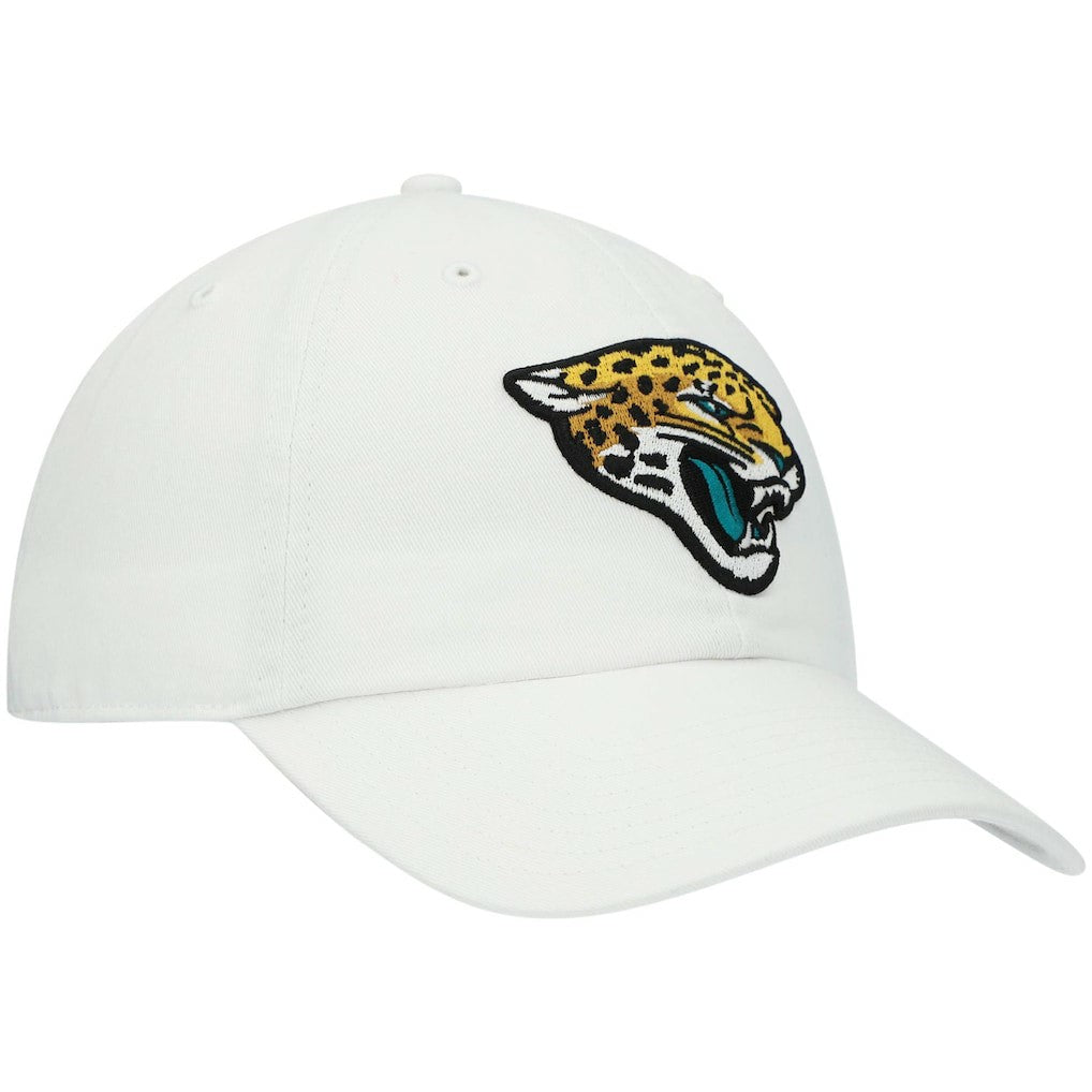 Jacksonville Jaguars '47 Logo Clean Up Adjustable Hat - White - 47 brand