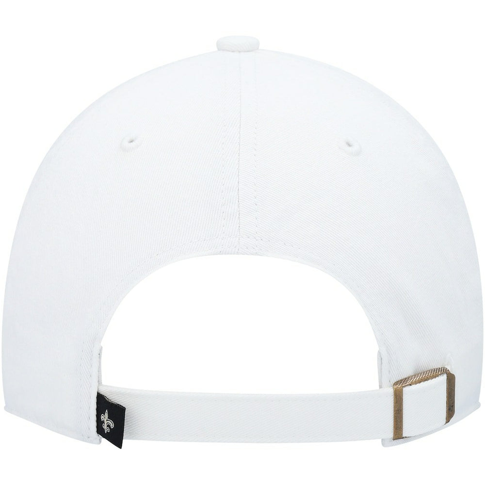 New Orleans Saints '47 Logo Clean Up Adjustable Hat - White - 47 brand
