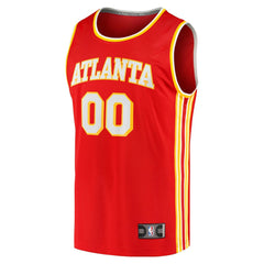 Fanatics Atlanta Hawks Fast Break Replica Custom Jersey Icon Edition Red