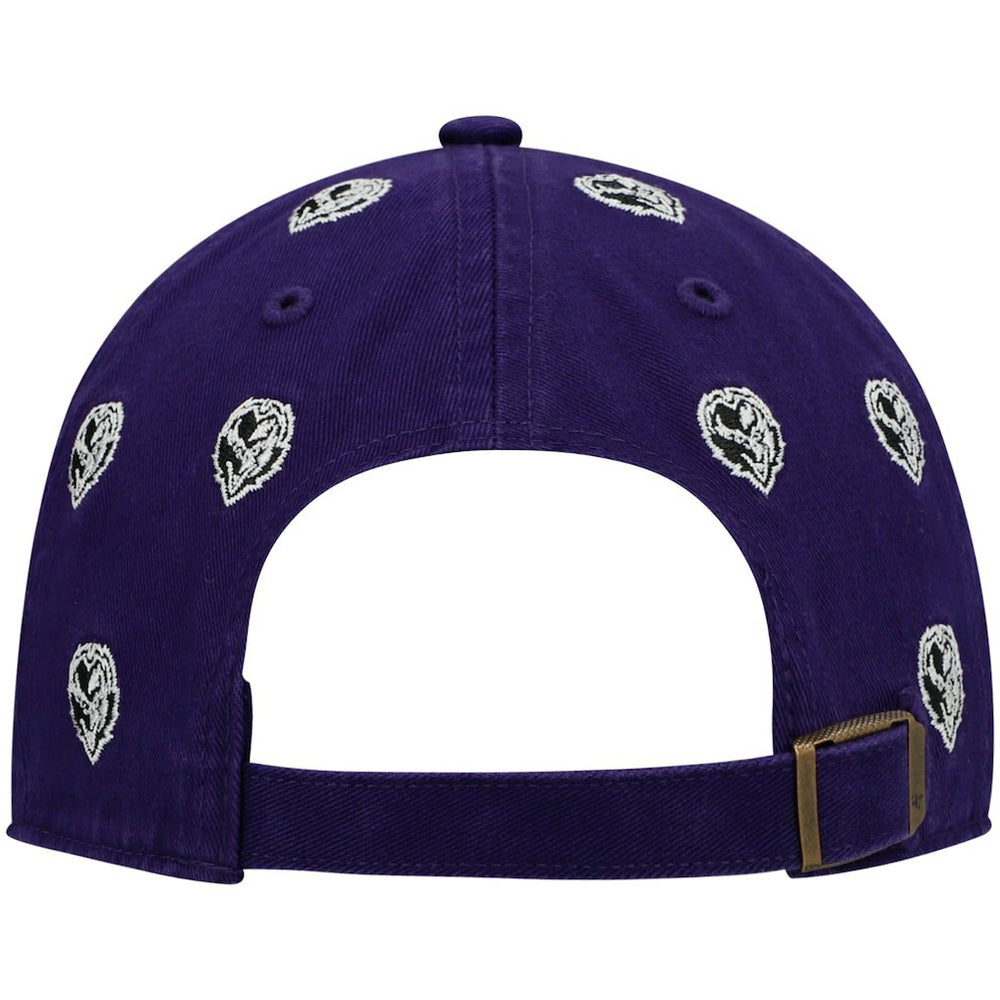 Baltimore Ravens '47 Women's Confetti Clean Up Head Logo Adjustable Hat - Purple - 47 brand