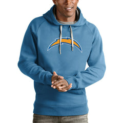 Los Angeles Chargers Antigua Victory Pullover Hoodie - Light Blue - NFL
