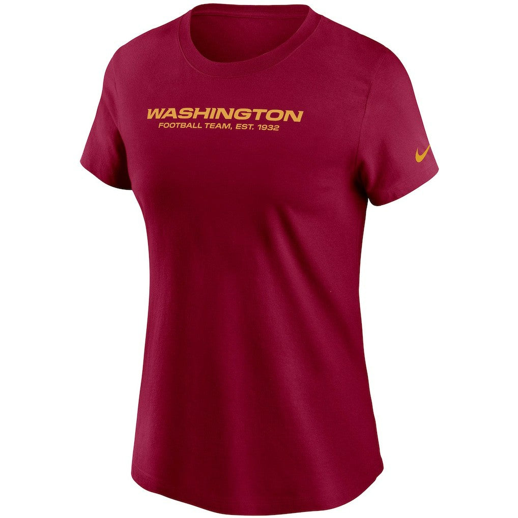 Washington Football Team Women's Logo Essential T-Shirt - Burgundy - Nike
